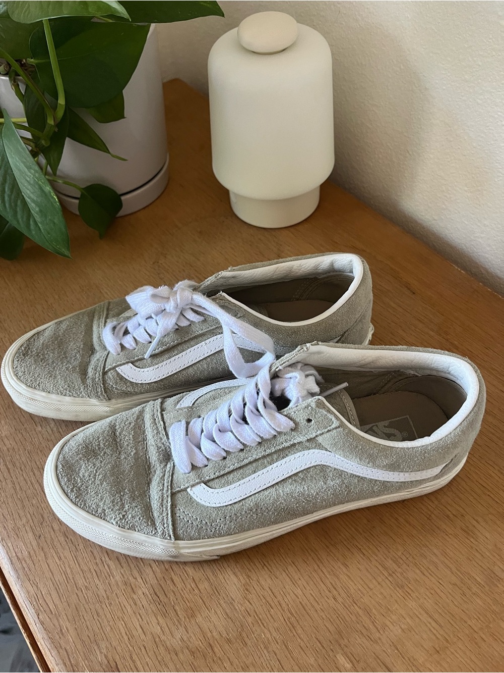 Sage Green Vans Old School Sz 9.5